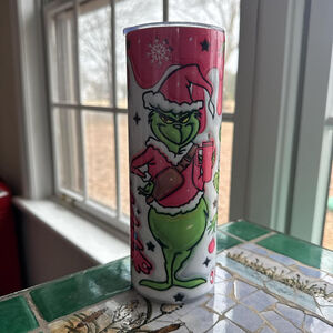 Grinch pink Christmas tumbler never used #grinch #christmas #tumbler